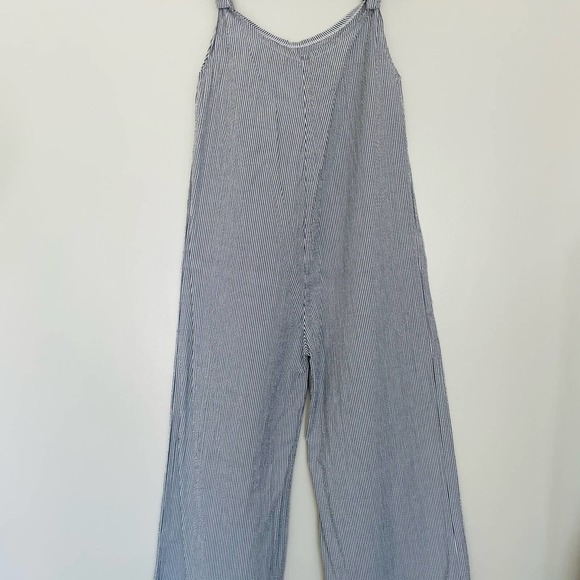- New! Beachwood Baby brand jumpsuit. White and Blue Stripes. Size XS - Picture 11 of 14
